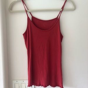 Brandy Melville John Galt rust red tank top